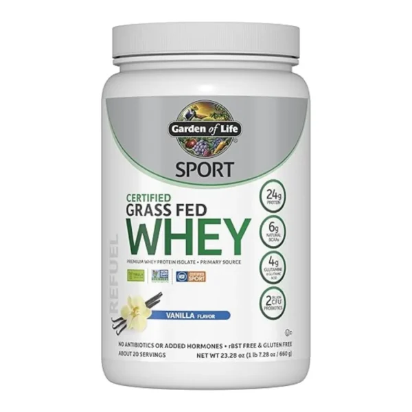 Garden of Life | Grass Fed Whey Protein Isolate | 6lb (Vanilla Flavour)